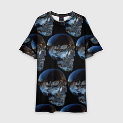 Платье клеш для девочки Vanguard skull pattern 2022, цвет: 3D-принт
