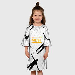 Платье клеш для девочки Absolution - Muse, цвет: 3D-принт — фото 2