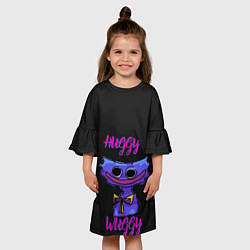 Платье клеш для девочки Poppy Playtime: Huggy, цвет: 3D-принт — фото 2