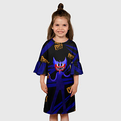 Платье клеш для девочки Poppy Playtime Геометрия, цвет: 3D-принт — фото 2