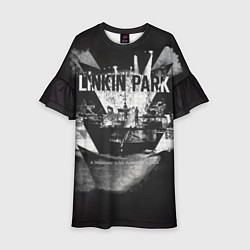 Платье клеш для девочки A Thousand Suns: Puerta De Alcala - Linkin Park, цвет: 3D-принт