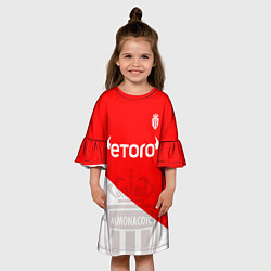 Платье клеш для девочки AC Monaco Golovin Fan Theme, цвет: 3D-принт — фото 2