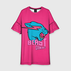 Детское платье Mr Beast Gaming Full Print Pink edition