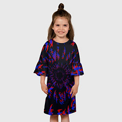 Платье клеш для девочки Абстракция Стай, цвет: 3D-принт — фото 2
