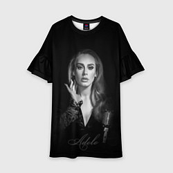 Платье клеш для девочки Adele Icon, цвет: 3D-принт