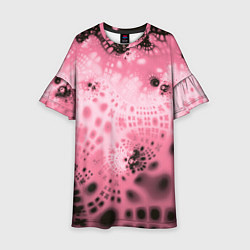 Платье клеш для девочки Коллекция Journey Розовый 588-4-pink, цвет: 3D-принт