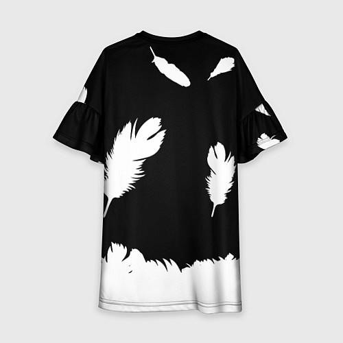 Детское платье Poppy Playtime Перья / 3D-принт – фото 2