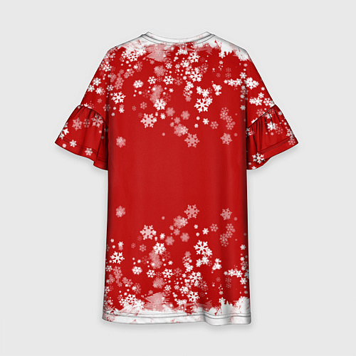 Детское платье Новогоднее настроение Santa / 3D-принт – фото 2