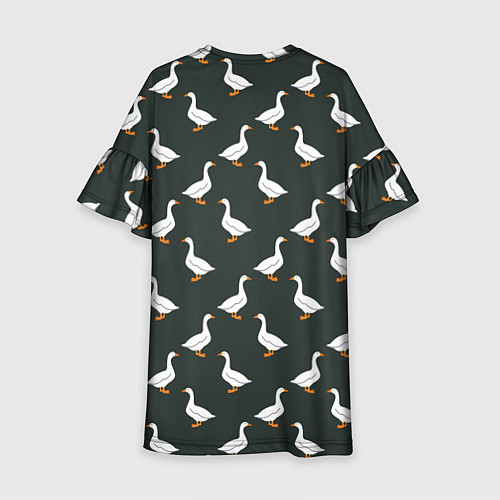 Детское платье Гуси паттерн / 3D-принт – фото 2