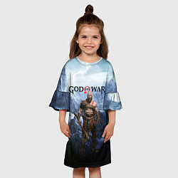 Платье клеш для девочки Великий God of War Z, цвет: 3D-принт — фото 2