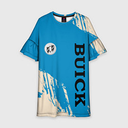 Платье клеш для девочки Buick Logo emblem, цвет: 3D-принт