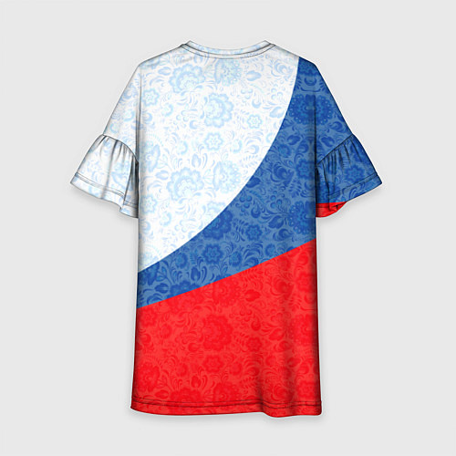 Детское платье RUSSIA SPORT STYLE РОССИЯ СПОРТИВНЫЙ СТИЛЬ / 3D-принт – фото 2