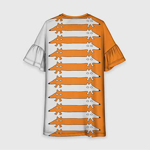 Детское платье Лисицы Foxes / 3D-принт – фото 2