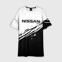 Платье клеш для девочки Nissan ниссан, цвет: 3D-принт