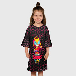 Платье клеш для девочки Макс BRAWL STARS, цвет: 3D-принт — фото 2