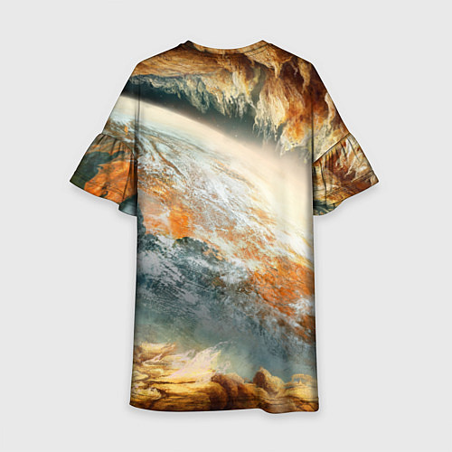 Детское платье Песчаный Космос / 3D-принт – фото 2