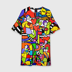 Детское платье Romero Britto - love collage