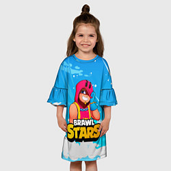 Платье клеш для девочки GROM BRAWL STARS GAME, цвет: 3D-принт — фото 2