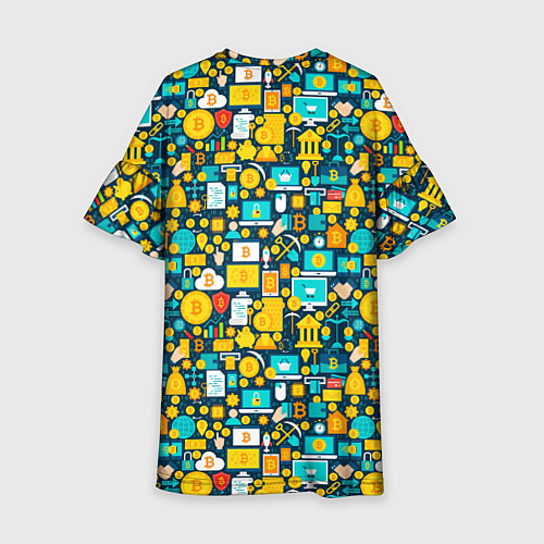 Детское платье Трейдер Криптовалют / 3D-принт – фото 2