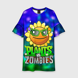Детское платье Plants vs Zombies подсолнух