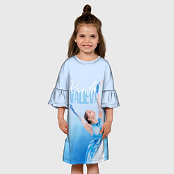 Платье клеш для девочки Камила Валиева ROC, цвет: 3D-принт — фото 2
