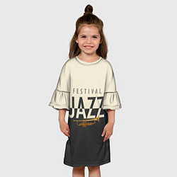 Платье клеш для девочки JAZZ FESTIVAL, цвет: 3D-принт — фото 2