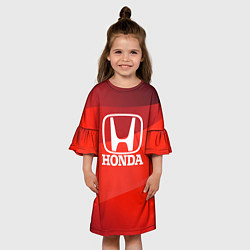 Платье клеш для девочки HONDA хонда, цвет: 3D-принт — фото 2