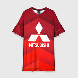 Платье клеш для девочки Митсубиси mitsubishi, цвет: 3D-принт