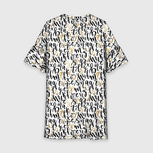 Детское платье Буквы с точками / 3D-принт – фото 2