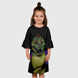Платье клеш для девочки Five Nights at Freddys: Security Breach Аллигатор, цвет: 3D-принт — фото 2