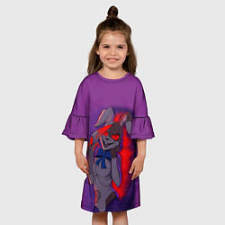 Платье клеш для девочки FNAF Ванесса, цвет: 3D-принт — фото 2