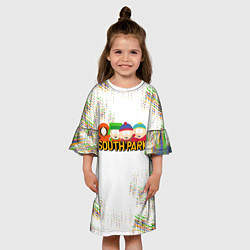 Платье клеш для девочки Мультфильм Южный парк South Park, цвет: 3D-принт — фото 2