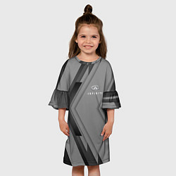 Платье клеш для девочки Infinity Autosport, цвет: 3D-принт — фото 2