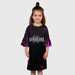 Платье клеш для девочки Tiny Tina’s Wonderlands: Logo, цвет: 3D-принт — фото 2