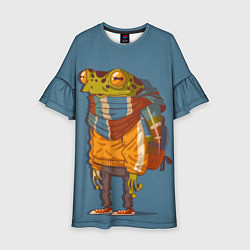 Детское платье Лягуха-путешественица