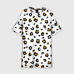 Платье клеш для девочки Пятна леопарда leopard spots, цвет: 3D-принт
