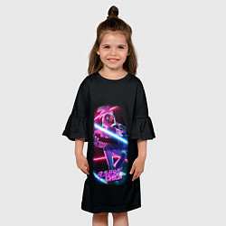 Платье клеш для девочки Five Nights at Freddys: Security Breach - Глэмрок, цвет: 3D-принт — фото 2