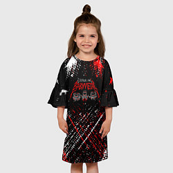 Платье клеш для девочки Babymetal baby metal, цвет: 3D-принт — фото 2