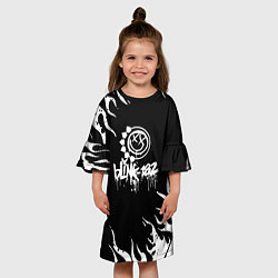 Платье клеш для девочки Blink-182, цвет: 3D-принт — фото 2