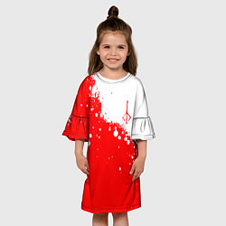 Платье клеш для девочки BLOODBORNE HUNTER СИМВОЛ ОХОТНИКА, цвет: 3D-принт — фото 2