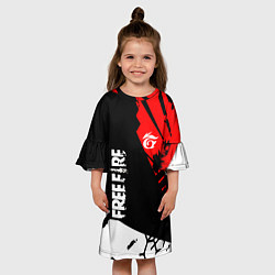 Платье клеш для девочки FREE FIRE ФРИ ФАЕР, цвет: 3D-принт — фото 2