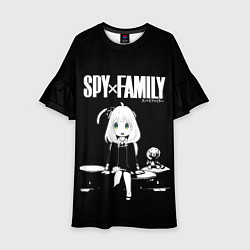 Платье клеш для девочки Аня Форджер Семья Шпиона Spy x Family, цвет: 3D-принт