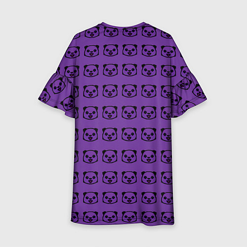 Детское платье Purple Panda / 3D-принт – фото 2