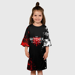 Платье клеш для девочки THE WITCHER: Ведьмак: Охотник на Монстров, цвет: 3D-принт — фото 2