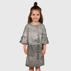 Платье клеш для девочки Only for Italy Мешковина Авангард Hype, цвет: 3D-принт — фото 2