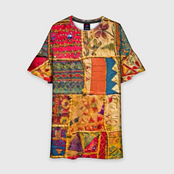 Детское платье Пэчворк Лоскутное одеяло Patchwork Quilt