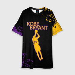 Платье клеш для девочки Kobe Bryant Баскетболист 24, цвет: 3D-принт