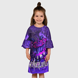 Платье клеш для девочки WONDERLANDS ОРК ТОП, цвет: 3D-принт — фото 2
