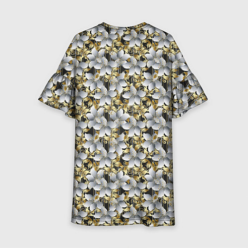 Детское платье Объемные 3D лепестки цветы / 3D-принт – фото 2