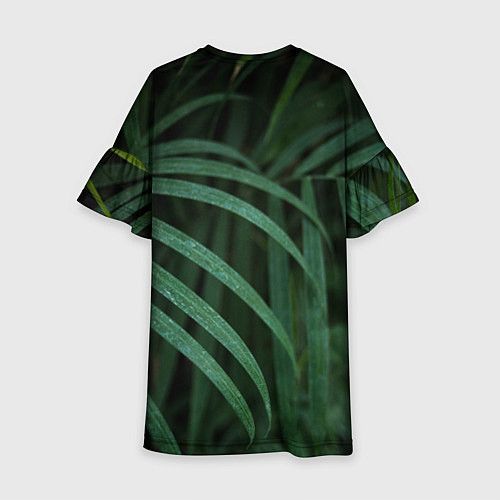 Детское платье Камуфляж-тропики / 3D-принт – фото 2